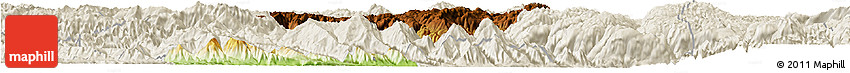 Physical Horizon Map of Jianshui, shaded relief outside