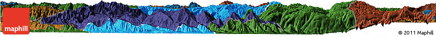 Political Horizon Map of Jianshui, darken