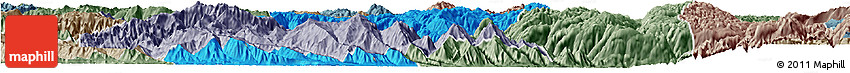 Political Horizon Map of Jianshui, semi-desaturated