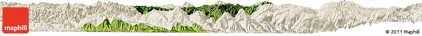 Satellite Horizon Map of Jianshui, shaded relief outside