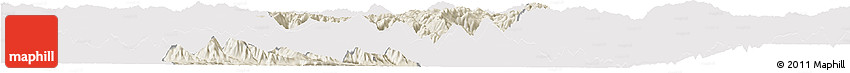 Shaded Relief Horizon Map of Jianshui, cropped outside