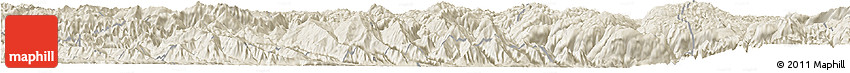 Shaded Relief Horizon Map of Jianshui