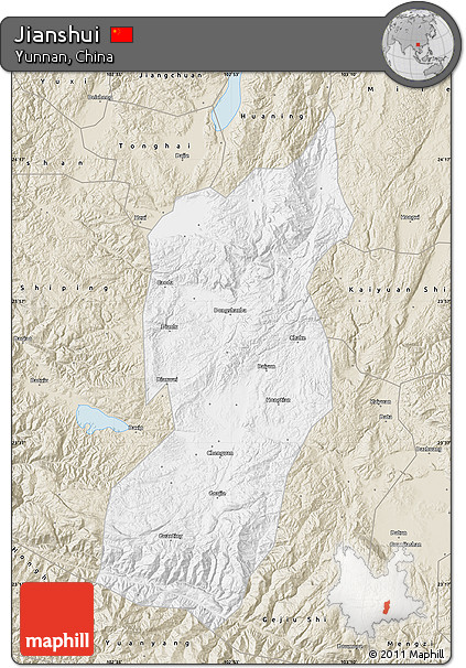 Classic Style Map of Jianshui