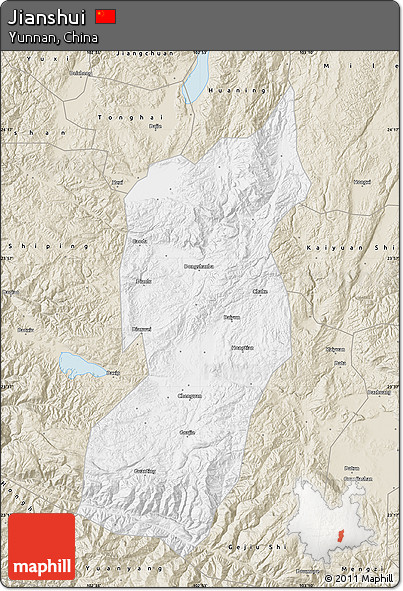 Classic Style Map of Jianshui
