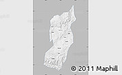 Gray Map of Jianshui, single color outside