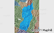 Political Map of Jianshui, semi-desaturated