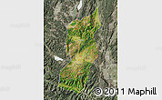 Satellite Map of Jianshui, semi-desaturated