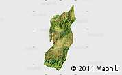 Satellite Map of Jianshui, single color outside