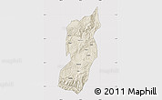 Shaded Relief Map of Jianshui, cropped outside