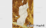 Shaded Relief Map of Jianshui, physical outside