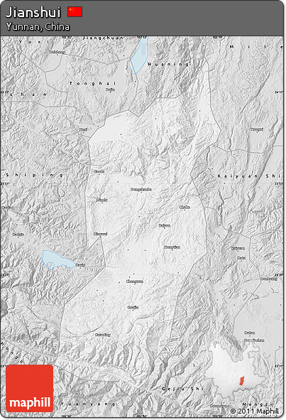 Silver Style Map of Jianshui