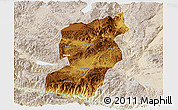 Physical Panoramic Map of Jianshui, lighten
