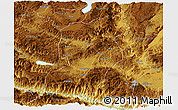 Physical Panoramic Map of Jianshui