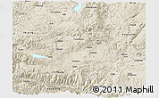 Shaded Relief Panoramic Map of Jianshui