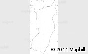 Blank Simple Map of Jianshui, no labels