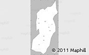 Gray Simple Map of Jianshui, single color outside