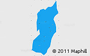 Political Simple Map of Jianshui, single color outside