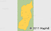 Savanna Style Simple Map of Jianshui, cropped outside