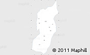 Silver Style Simple Map of Jianshui, single color outside
