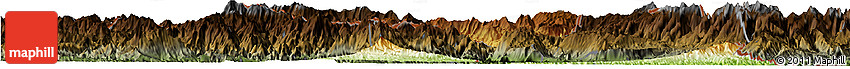 Physical Horizon Map of Jinping, darken