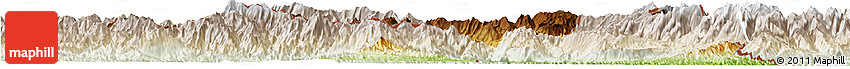 Physical Horizon Map of Jinping, lighten