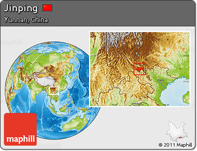 Physical Location Map of Jinping