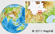 Physical Location Map of Jinping, highlighted parent region