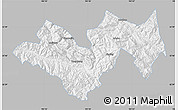 Gray Map of Jinping, single color outside