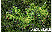 Satellite Map of Jinping, darken