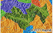 Satellite Map of Jinping, political outside