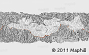 Gray Panoramic Map of Jinping