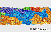 Political Panoramic Map of Jinping