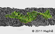 Satellite Panoramic Map of Jinping, desaturated