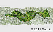 Satellite Panoramic Map of Jinping, lighten