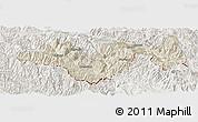 Shaded Relief Panoramic Map of Jinping, lighten
