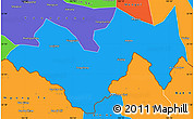 Political Simple Map of Jinping