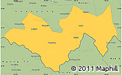 Savanna Style Simple Map of Jinping