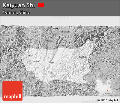 Gray 3D Map of Kaiyuan Shi