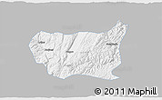Gray 3D Map of Kaiyuan Shi, single color outside