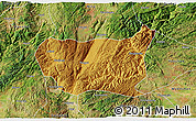 Physical 3D Map of Kaiyuan Shi, satellite outside