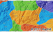 Political 3D Map of Kaiyuan Shi