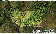 Satellite 3D Map of Kaiyuan Shi, darken