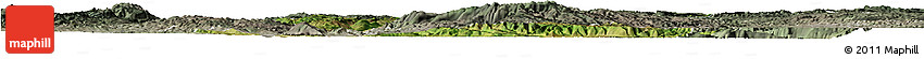 Satellite Horizon Map of Kaiyuan Shi, semi-desaturated