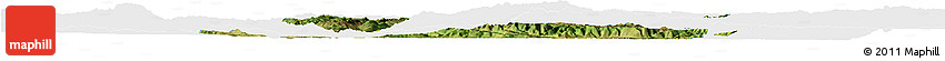Satellite Horizon Map of Kaiyuan Shi, single color outside