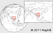 Blank Location Map of Kaiyuan Shi, within the entire country