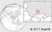 Blank Location Map of Kaiyuan Shi, highlighted country