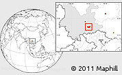 Blank Location Map of Kaiyuan Shi, highlighted parent region