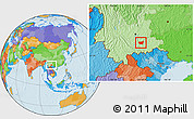 Political Location Map of Kaiyuan Shi