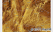 Physical Map of Kaiyuan Shi