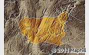 Physical Map of Kaiyuan Shi, semi-desaturated